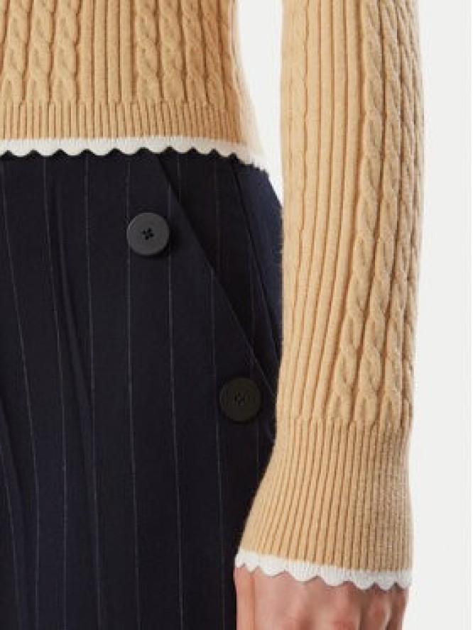 Tommy Jeans Kardigan DW0DW23355 Beżowy jasny Slim Fit