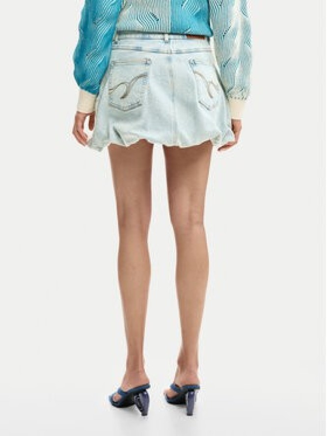 Desigual Spódnica jeansowa Fal Globo 26SWFD01 Niebieski Regular Fit