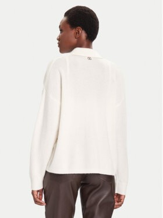 Liu Jo Sweter MF5038 MS009 Biały Regular Fit