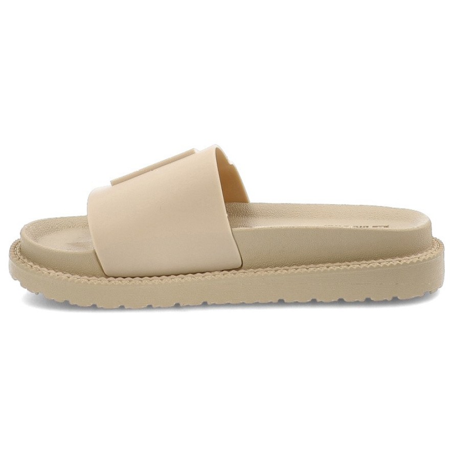 Beżowe Klapki Big Star Wygodne Wsuwane Obuwie Damskie