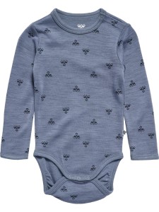 hummel Body z długim rękawem z miękkiej wełny merino – FLINT STONE