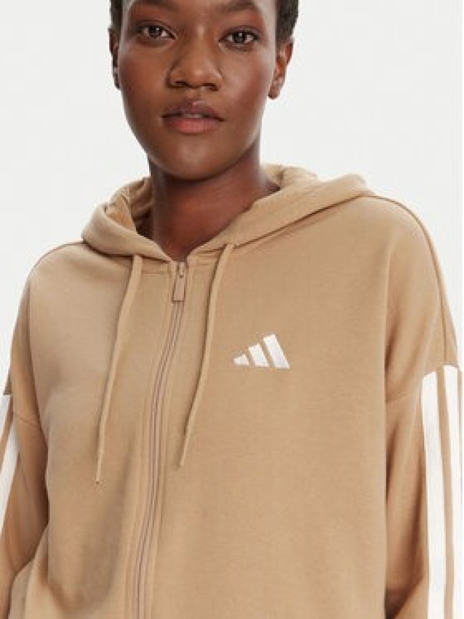adidas Bluza Essentials 3-Stripes JY3133 Beżowy Regular Fit