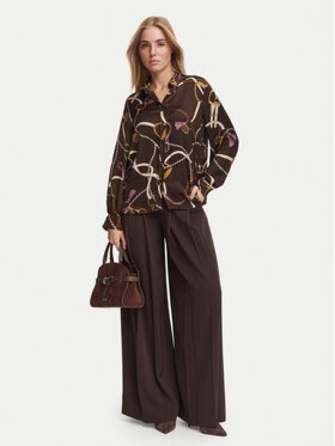 Marella Koszula Emme by Marella Parole 2625116102 Brązowy ciemny Regular Fit