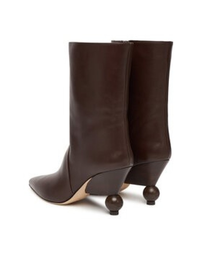 Weekend Max Mara Botki Rollio 2525796055600 Brązowy