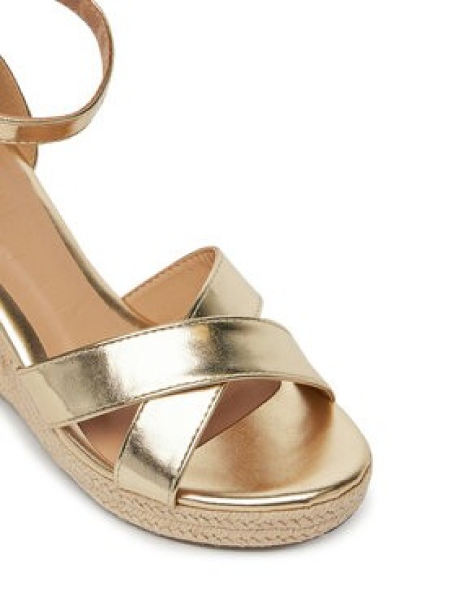 ONLY Shoes Espadryle Onlamelia-18 Pu Foil Wedge 15335554 Złoty