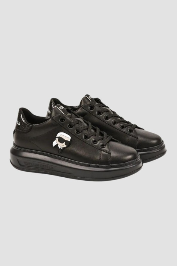 KARL LAGERFELD Czarne sneakersy KAPRI Karl NFT Lo Lace, Rozmiar 41