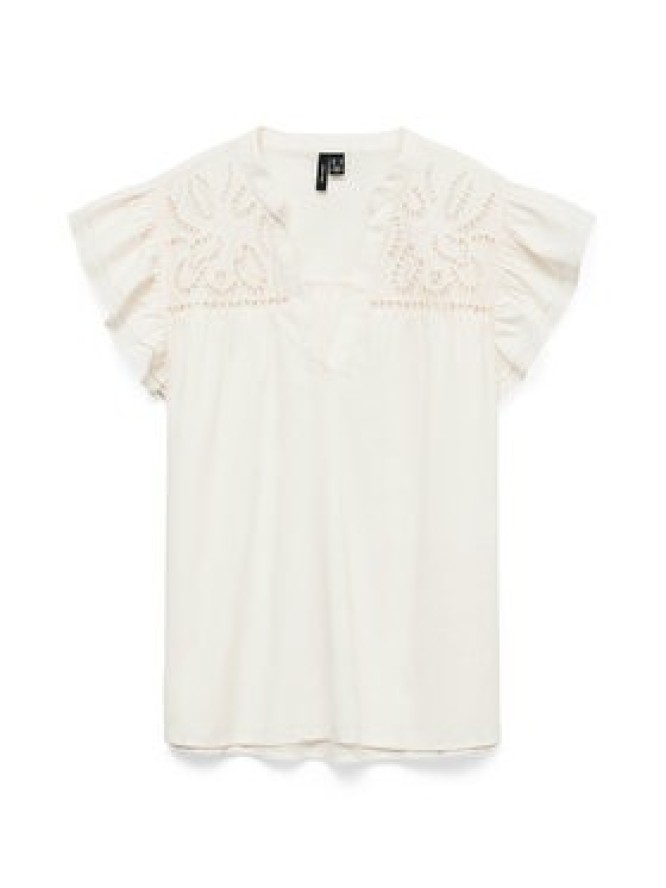 Vero Moda Bluzka Line 10347292 Biały Regular Fit