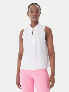 Rinascimento Bluzka CFC0127706003 Biały Regular Fit