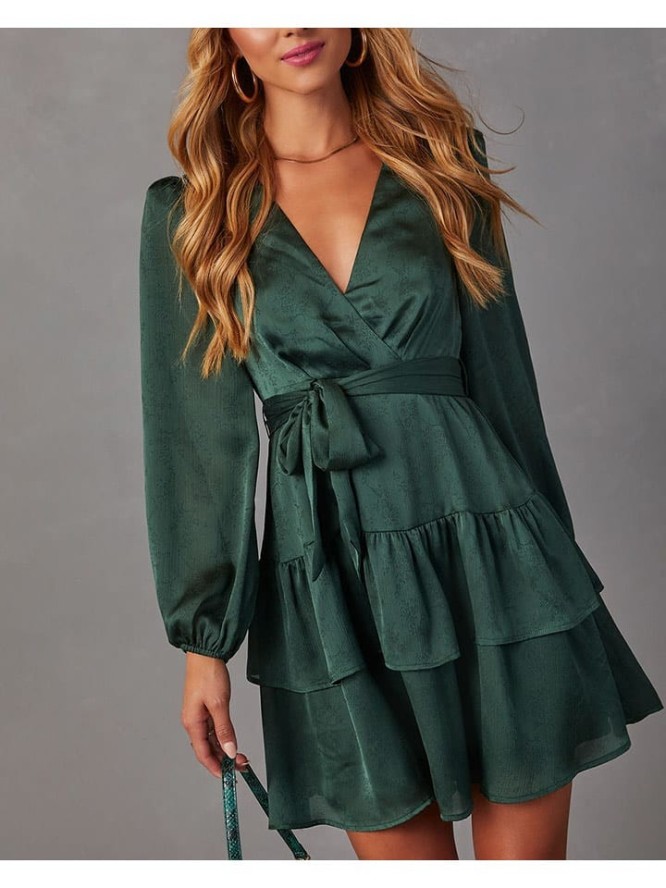 LA Angels Sukienka w kolorze zielonym rozmiar: S