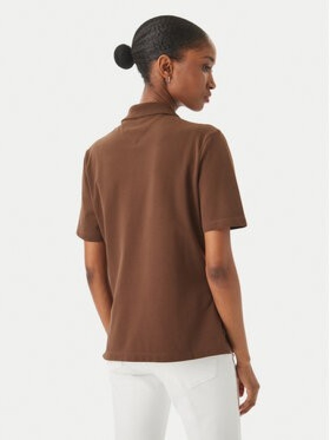 Tommy Hilfiger Polo WW0WW43224 Brązowy Regular Fit