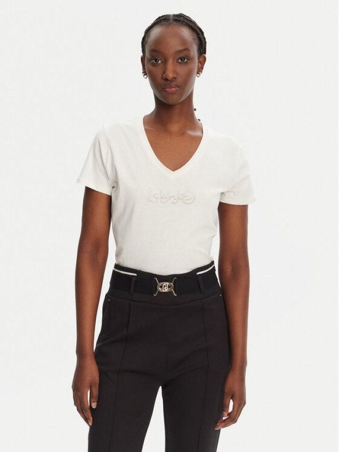 Liu Jo Sport T-Shirt TA5179 J6040 Biały Regular Fit