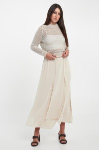 Spódnica midi jedwabna PESERICO