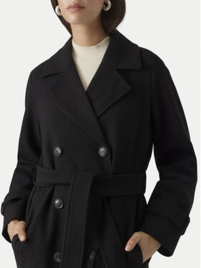 Vero Moda Płaszcz przejściowy Fortuneaya 10289870 Czarny Regular Fit
