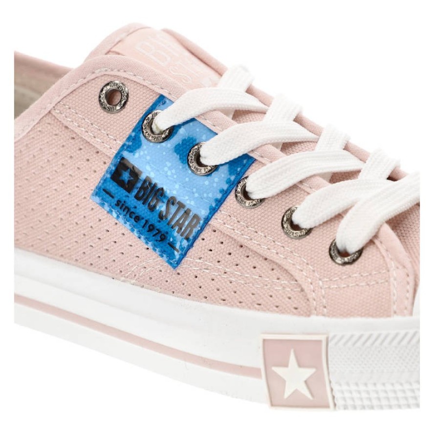 Różowe Trampki Big Star Damskie Stylowe Półbuty