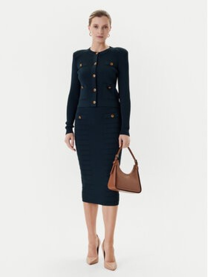 Guess Spódnica ołówkowa W5YD66 Z0130 Zielony Slim Fit