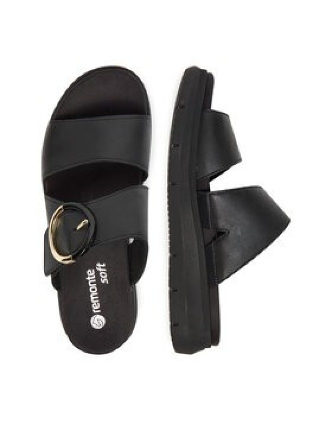 Remonte Klapki D2K51-00 Czarny