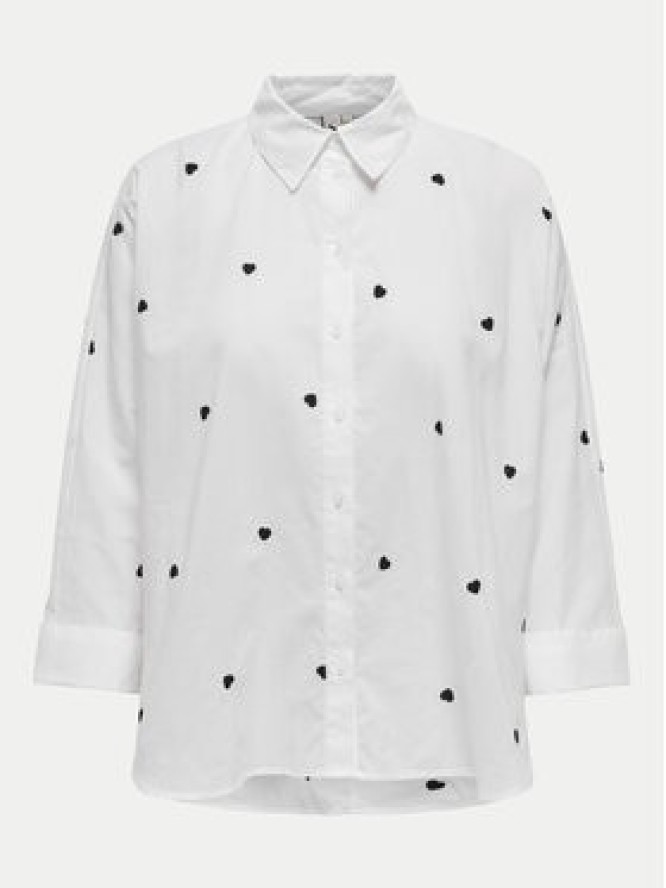 ONLY Koszula 15283743 Biały Box Fit