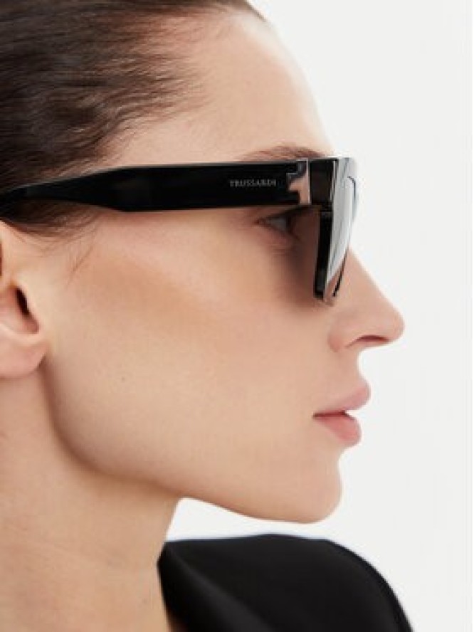 Trussardi Okulary przeciwsłoneczne TSM9028 Czarny