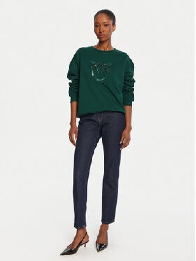 PINKO Bluza Nelly 100534 A2RO Zielony Regular Fit