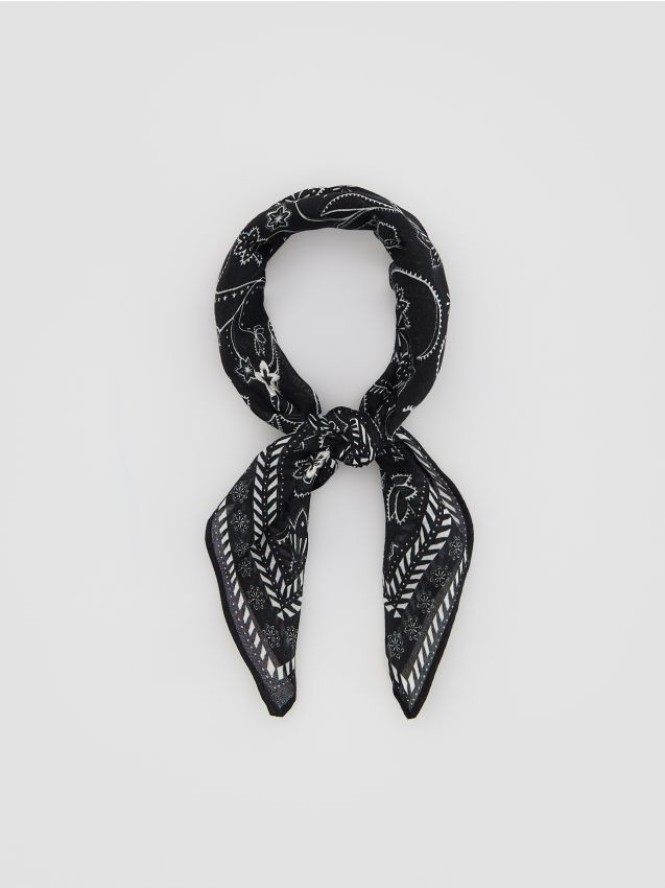 Bawełniana apaszka - czarny