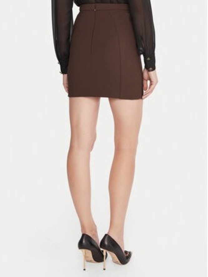 Elisabetta Franchi Spódnica mini GO-148-57E2-V380 Brązowy Slim Fit