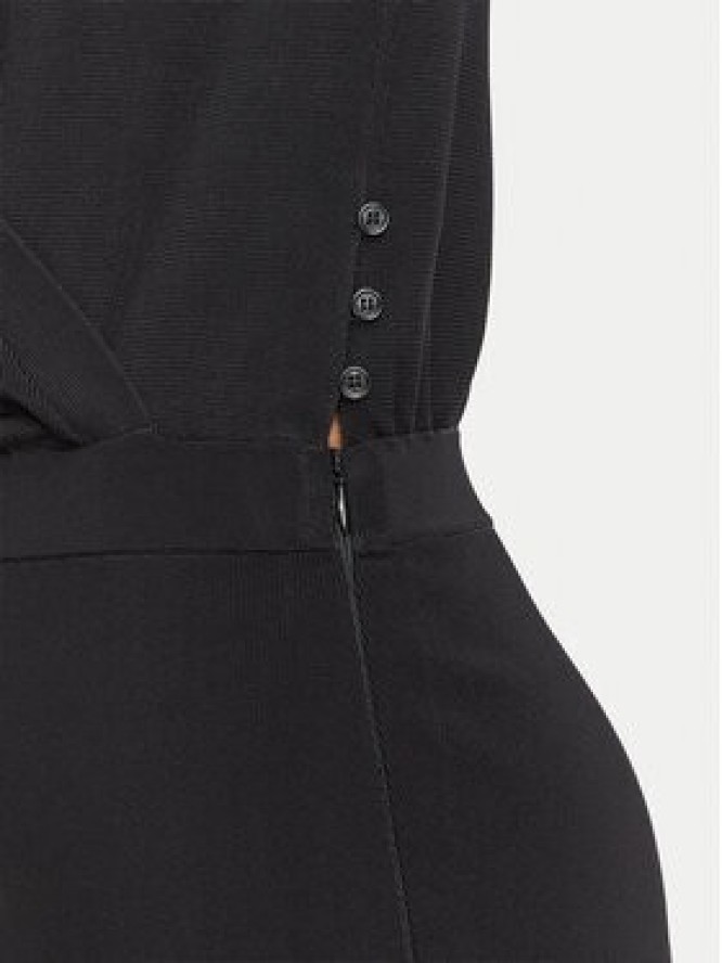Elisabetta Franchi Sukienka koktajlowa AM-19S-66E2-V500 Czarny Slim Fit