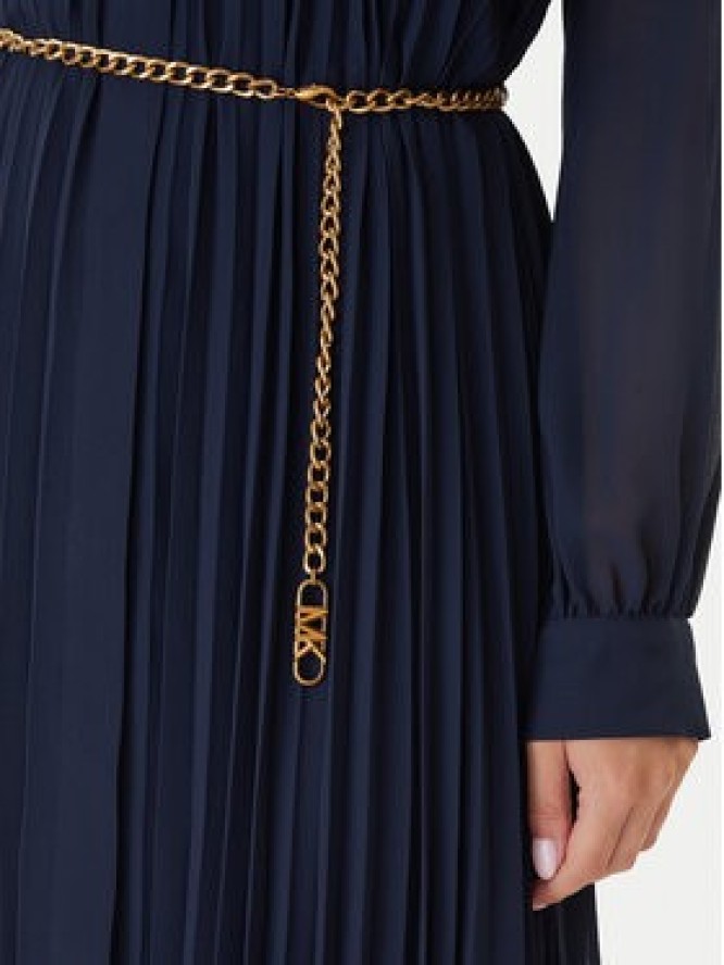 MICHAEL Michael Kors Sukienka koszulowa MF5838A7R3 Granatowy Regular Fit