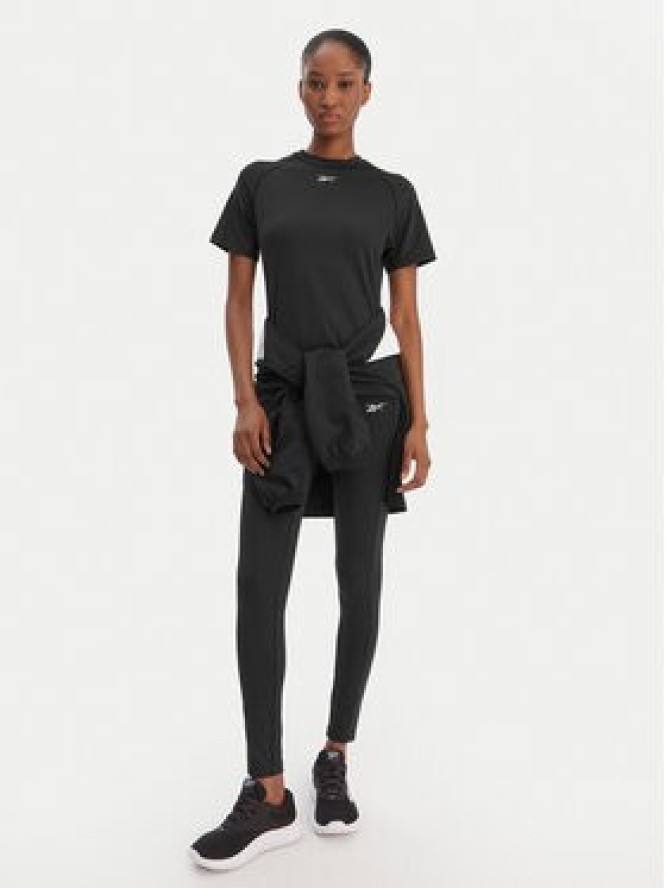 Reebok Koszulka techniczna RK25605CCW Czarny Slim Fit