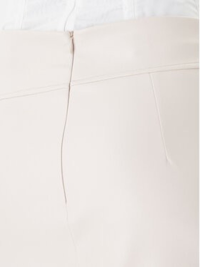 Rinascimento Spódnica z imitacji skóry CFC0127468003 Beżowy Slim Fit