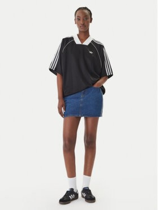 adidas Spódnica jeansowa 3-Stripes KD2901 Niebieski Regular Fit