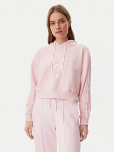 Guess Bluza V5GQ17 KCRT1 Różowy Regular Fit