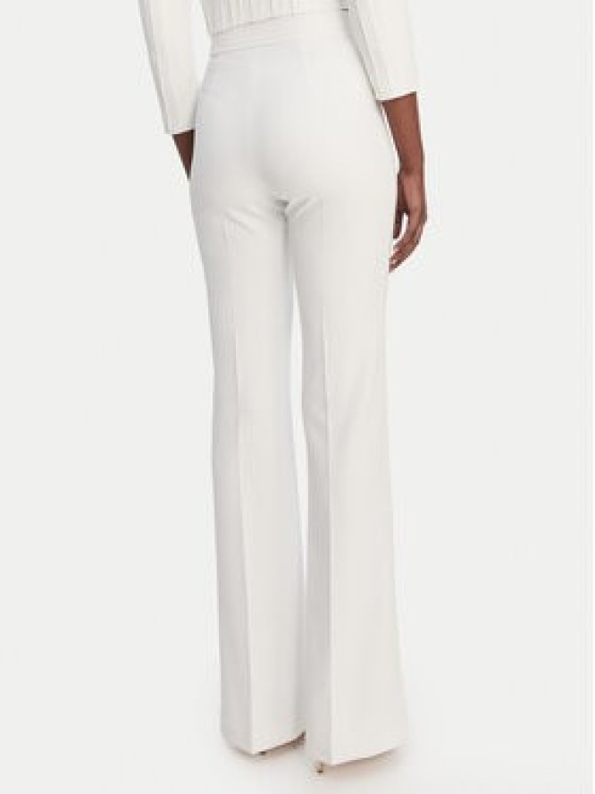 Elisabetta Franchi Spodnie materiałowe PA-171-61E2-V320 Biały Regular Fit