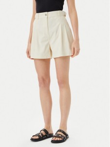 Barbour Szorty materiałowe Cecylie LST0019CR31 Écru Regular Fit