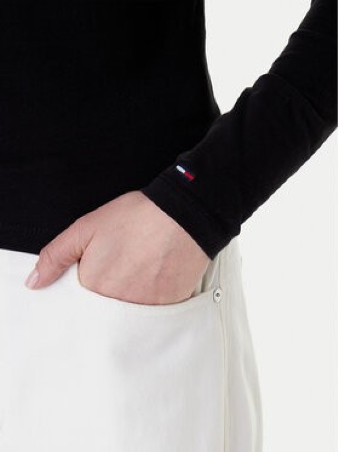 Tommy Jeans Bluzka Essential DW0DW21844 Czarny Regular Fit