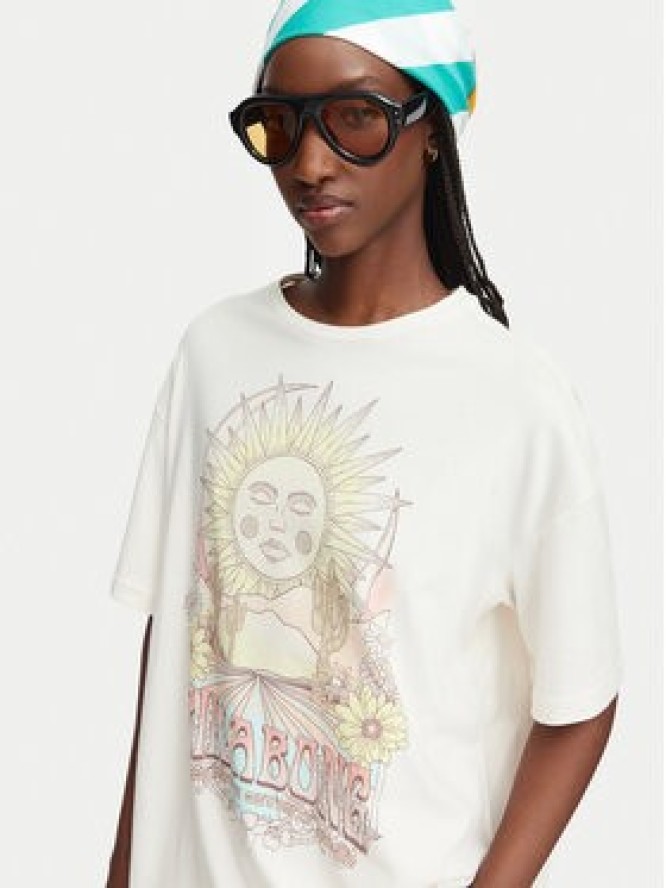 Billabong T-Shirt Chasin Sunshine EBJZT00411 Biały Loose Fit