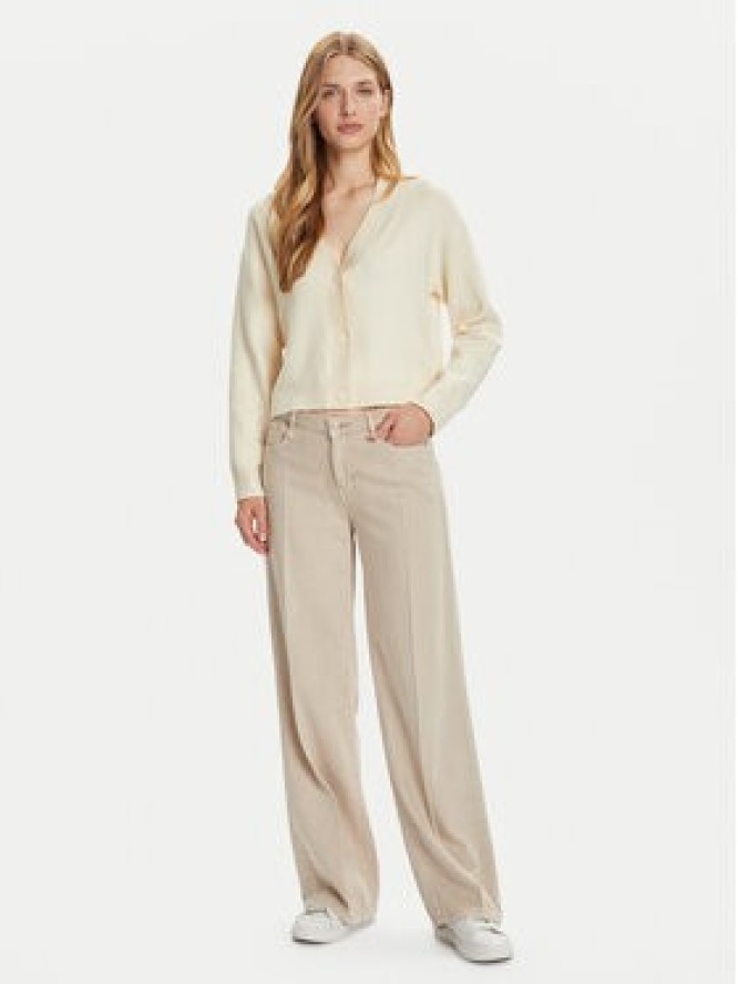 Vero Moda Kardigan Gold Art 10332210 Beżowy Regular Fit