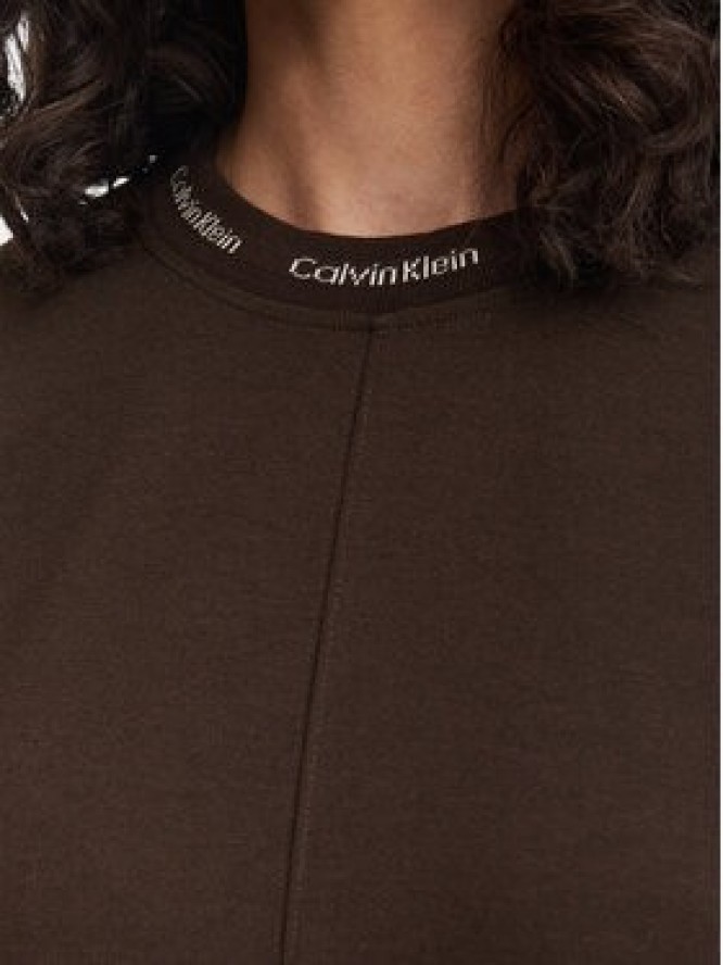 Calvin Klein Jeans Sukienka codzienna LV047G251G Brązowy ciemny Boxy Fit