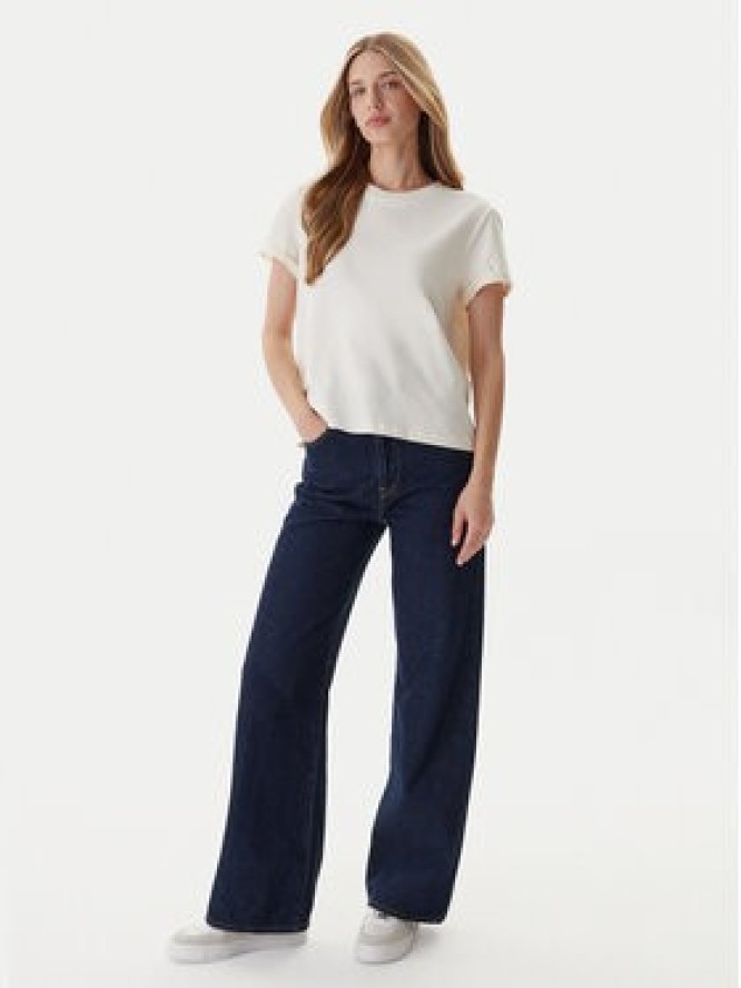 Mustang T-Shirt Monroe 1016755 Écru Relaxed Fit