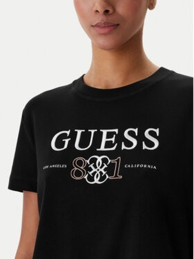 Guess T-Shirt V6RI13 KD772 Czarny Regular Fit