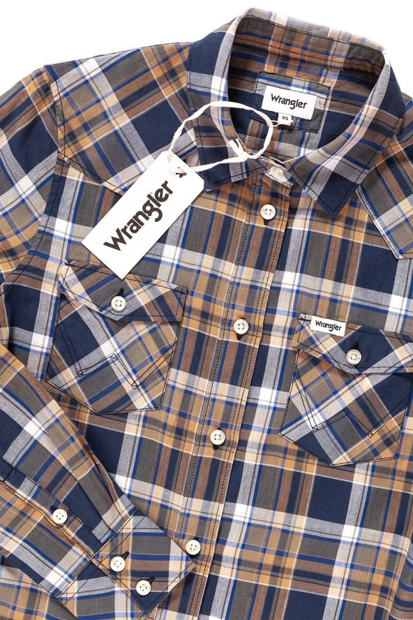 KOSZULA WRANGLER CHECK SHIRT DUSTY OLIVE W5240LU45 112129348