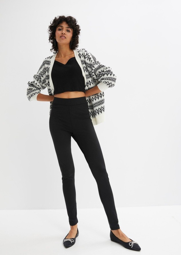 Legginsy termiczne high waist, z szerokim, wygodnym paskiem