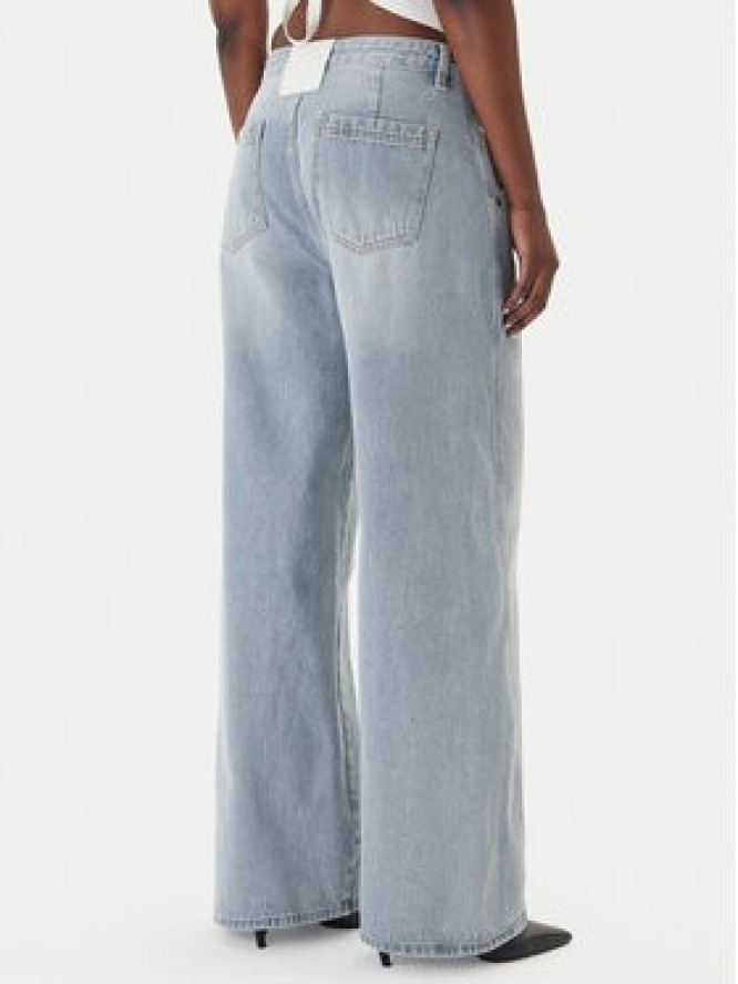 Eleh Jeansy EL103 Błękitny Wide Leg