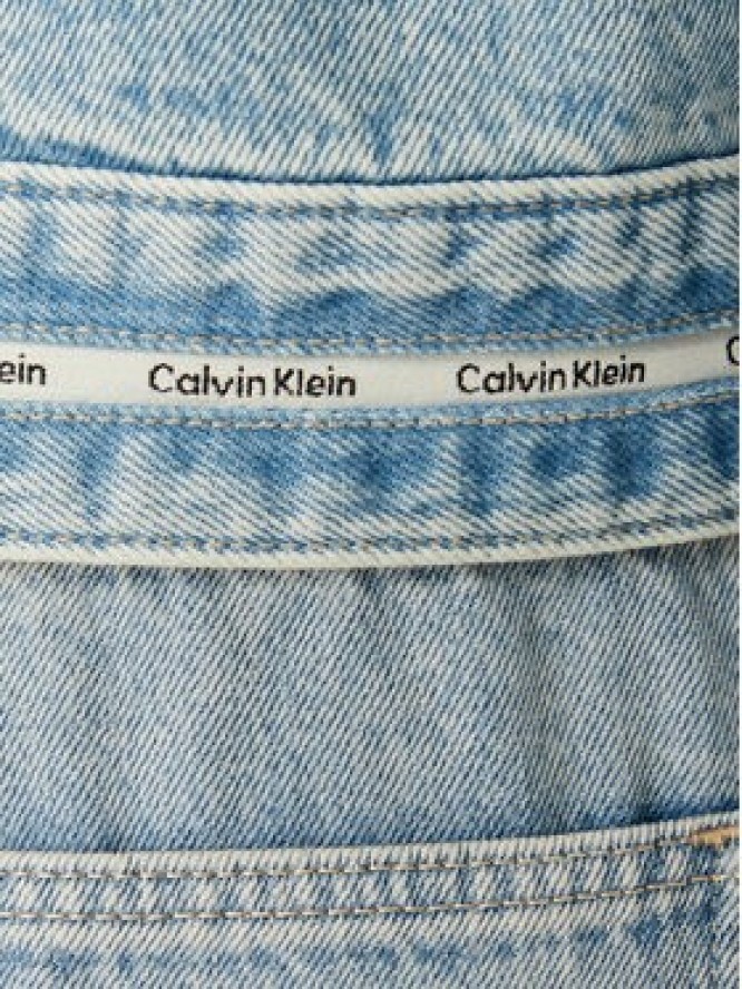 Calvin Klein Jeans Kurtka jeansowa LV047G726G Niebieski jasny Boxy Fit