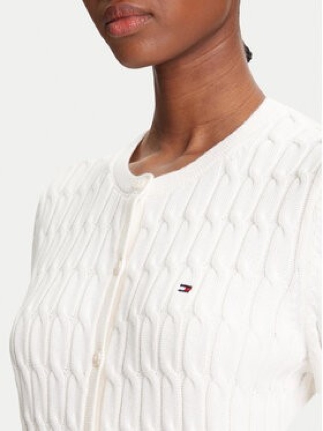 Tommy Hilfiger Kardigan WW0WW46514 Écru Regular Fit