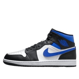 Buty do chodzenia dla dorosłych Air Jordan 1 Mid White Black Royal