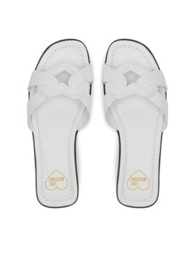 LOVE MOSCHINO Klapki JA28092G1MIA0100 Biały
