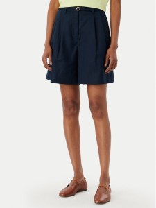 Tommy Hilfiger Szorty materiałowe WW0WW49040 Granatowy Wide Leg
