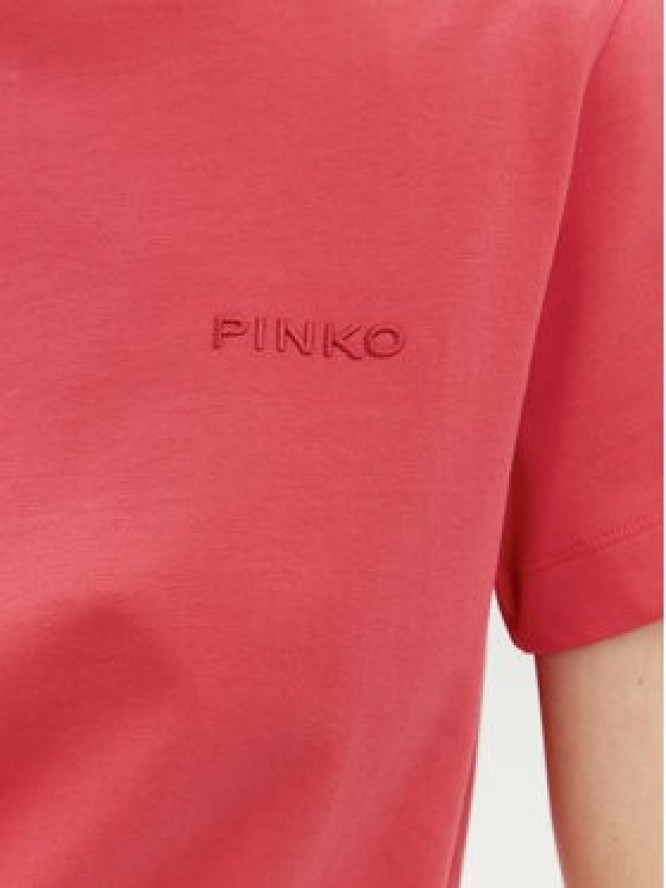 PINKO T-Shirt 101752 A2HN Czerwony Regular Fit