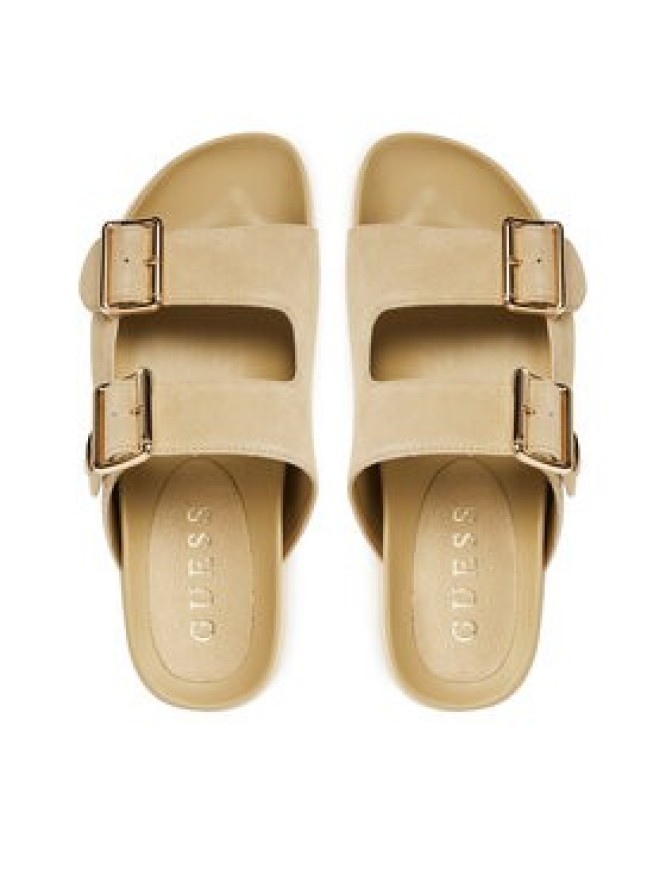Guess Klapki FLTFST SUE03 Beżowy