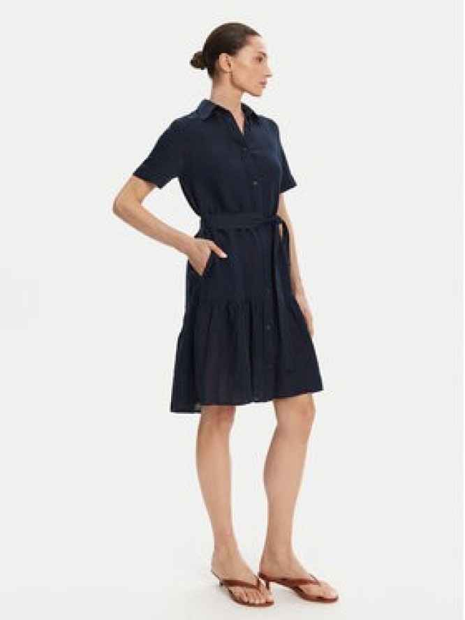 Gant Sukienka koszulowa 4503434 Granatowy Regular Fit